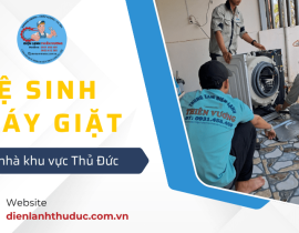 Cần vệ sinh máy giặt tại nhà ở Thủ Đức? Điện Lạnh Thiên Vương có mặt ngay!
