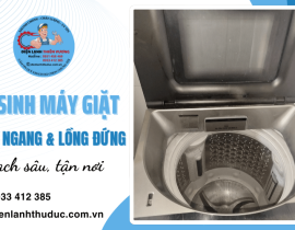 Vệ sinh máy giặt lồng ngang, lồng đứng sạch sâu, tận nơi tại quận 2