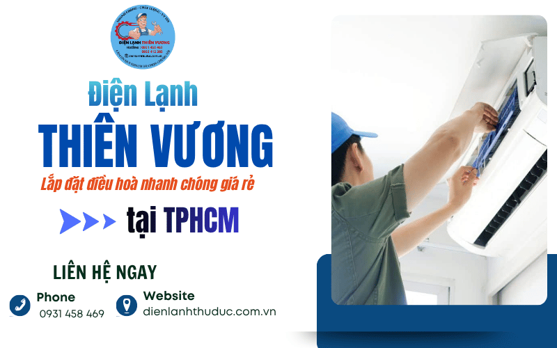 Dịch vụ lắp đặt  điều hòa nhanh chóng giá rẻ TPHCM 