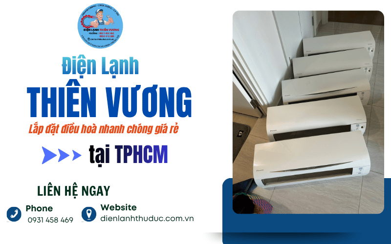 Dịch vụ lắp đặt  điều hòa nhanh chóng giá rẻ TPHCM 