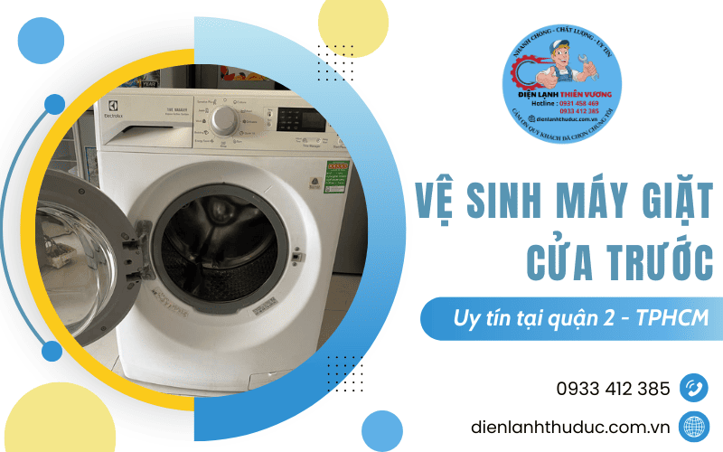 Vệ sinh máy giặt cửa trước