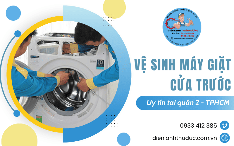 Vệ sinh máy giặt cửa trước