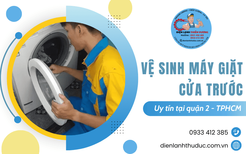 Vệ sinh máy giặt cửa trước
