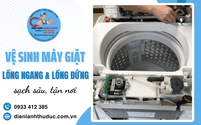 Vệ sinh máy giặt lồng đứng